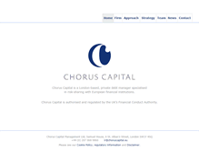 Tablet Screenshot of choruscapital.eu